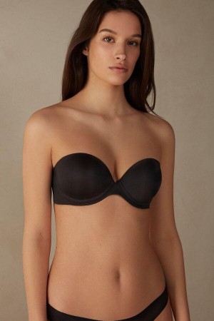 Intimissimi Anna Bandeau in Ultralight Microfiber Ženske Grudnjaci Crne | HR 1212LHT