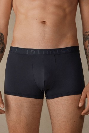 Intimissimi Microfiber Logo Shorts Muške Boxer Plave | HR 2616CET