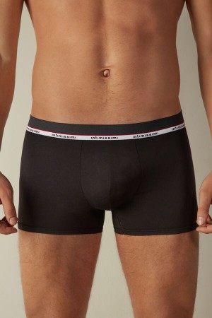 Intimissimi Micromodal Muške Boxer Crne | HR 2583EXB