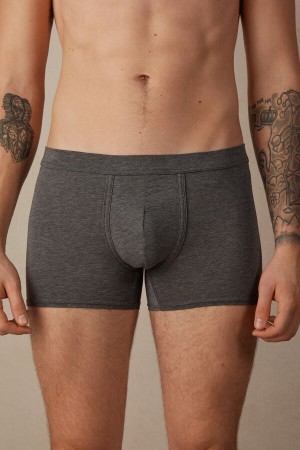 Intimissimi Natural Fresh Supima® Cotton Muške Boxer Tamno Sive | HR 2663ZGM