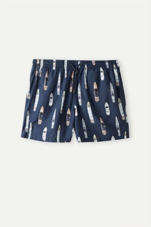 Intimissimi Ship Print Muške Kupaće Gaće Plave | HR 2758CEJ