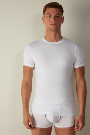 Intimissimi in Stretch Supima® Cotton Muške Majice Bijele | HR 3028PQQ